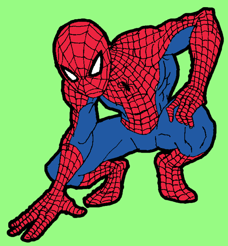450x485 How To Draw Spiderman With Simple Steps Drawing Tutorial Rocks