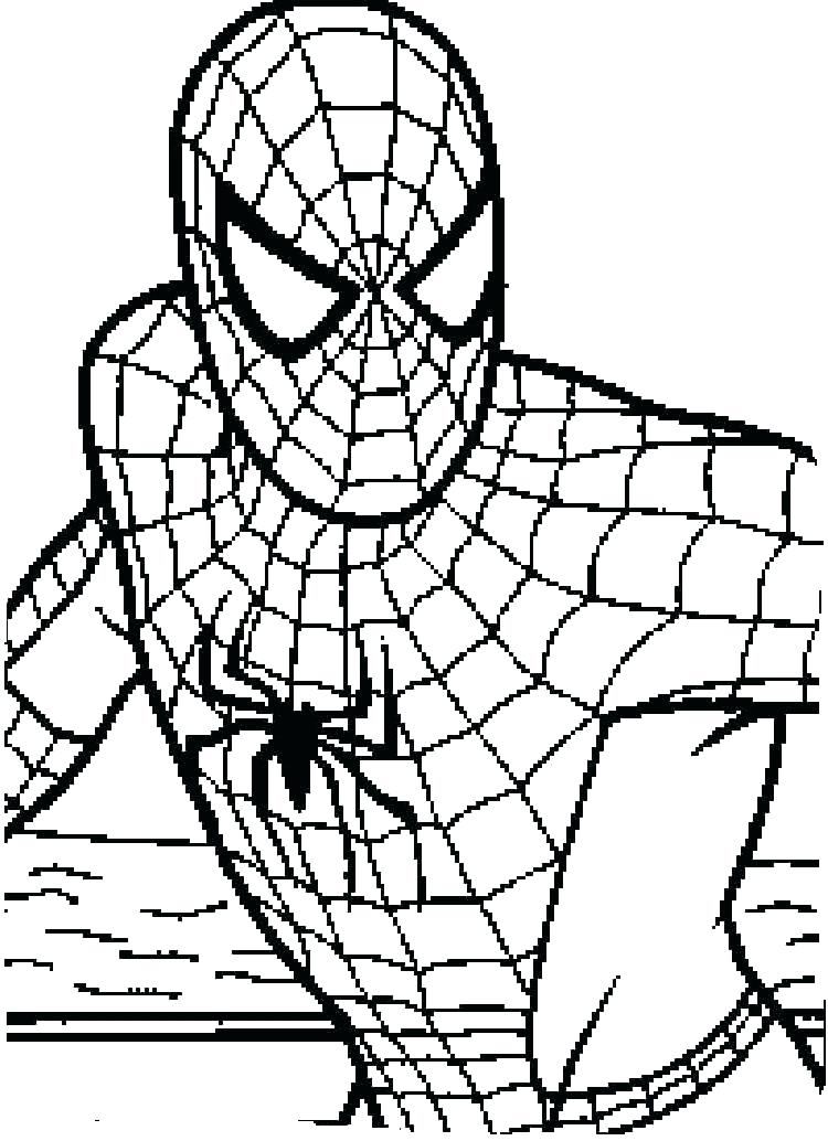750x1034 Spiderman Pictures Coloring Pages