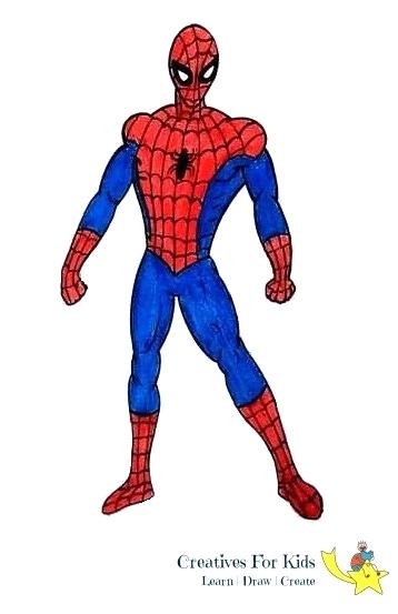 358x553 How To Draw Spiderman Mask How To How To Draw Spiderman Mask Easy
