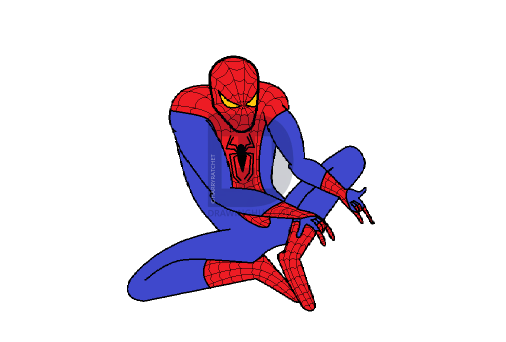 1012x684 How To Draw The Amazing Spiderman, Step