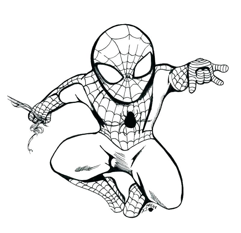 Spiderman Drawing Pages | Free download on ClipArtMag