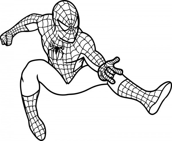 600x493 Spiderman Drawing Pages