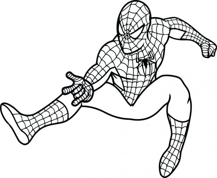 728x598 Spider Man Colouring Pages Coloring Of Line Games Colorin
