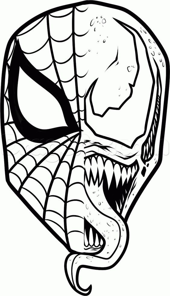 564x978 how to draw spiderman and venom step geeks