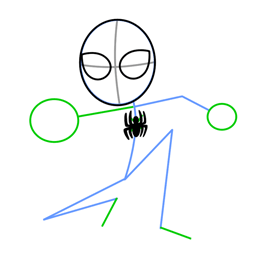 260x260 How To Draw Spiderman Cartoon Drawing Lesson