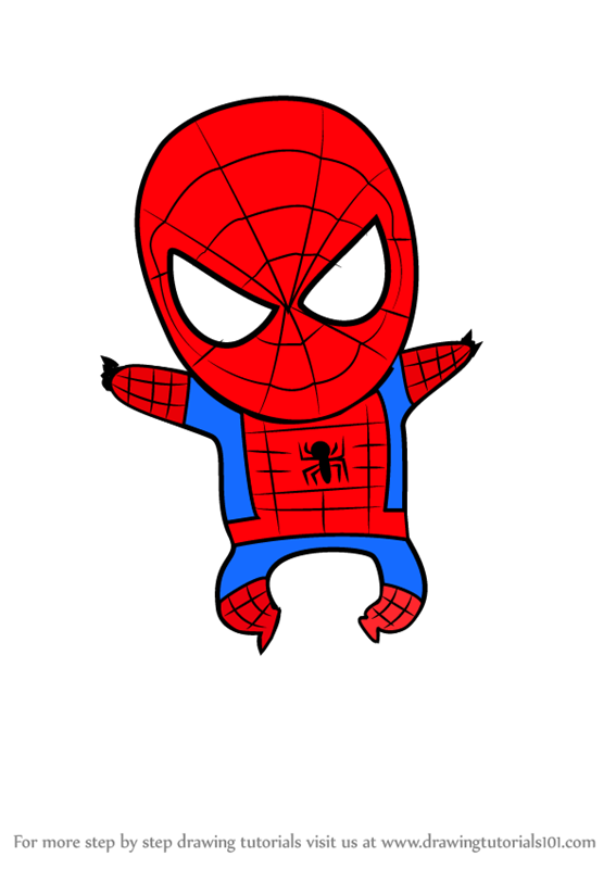 567x800 Learn How To Draw Chibi Spiderman