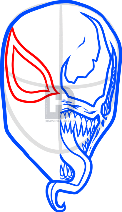 415x720 How To Draw Spiderman And Venom, Step