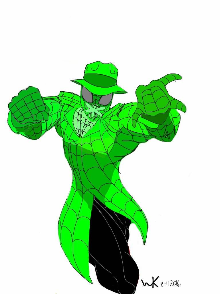 768x1024 Green Hornetspider Man My Amalgam Comics Ipad Art More!