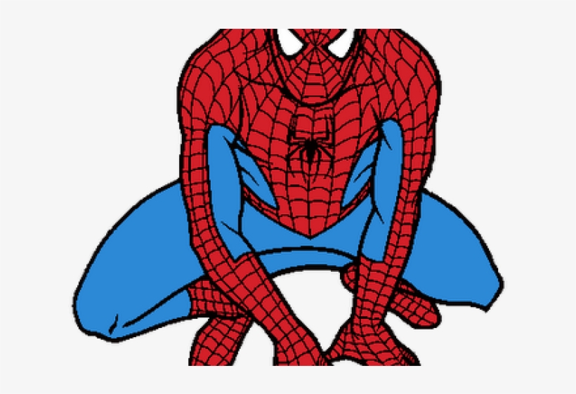 Spiderman Hanging Upside Down Drawing | Free download on ClipArtMag