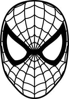 234x335 Spiderman Head Clipart