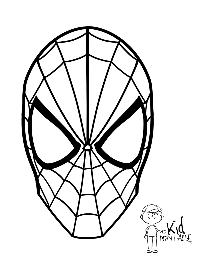 850x1100 Spiderman Head