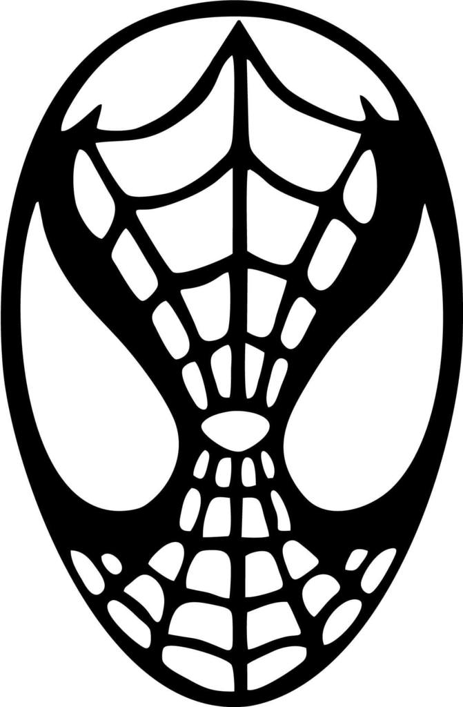 Spiderman Head Drawing Free download on ClipArtMag.