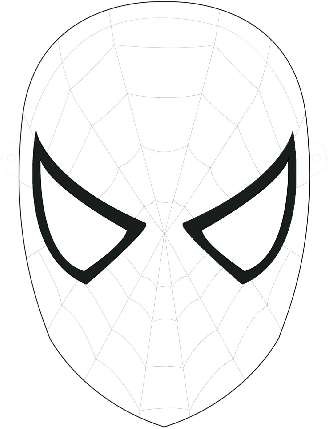 328x429 Drawn Spider Man Head