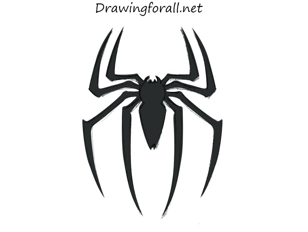 983x741 spiderman drawing easy drawing spider man logo spiderman