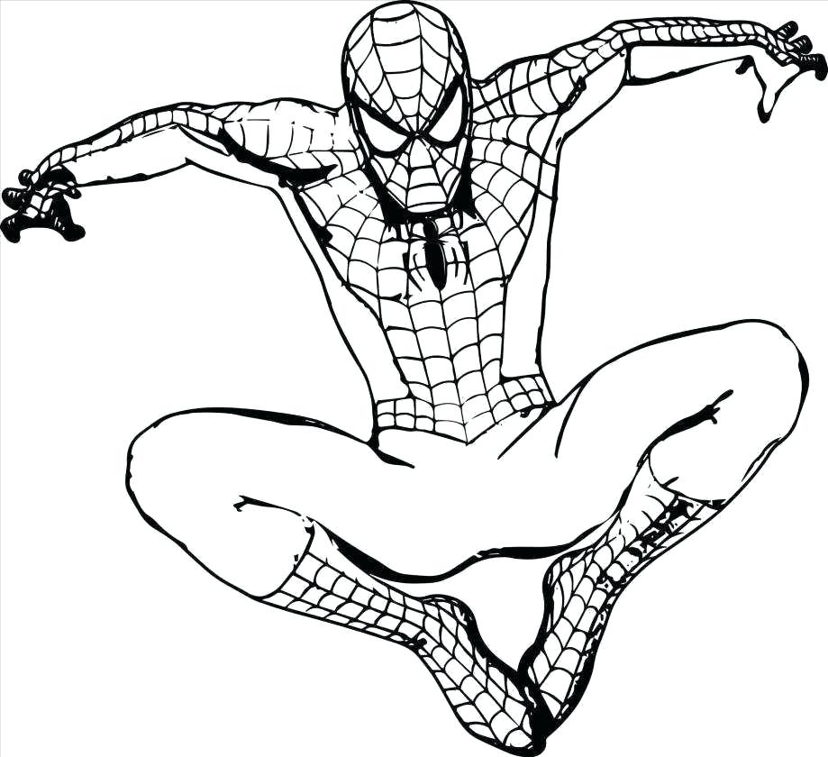 919x840 How To Draw A Spiderman