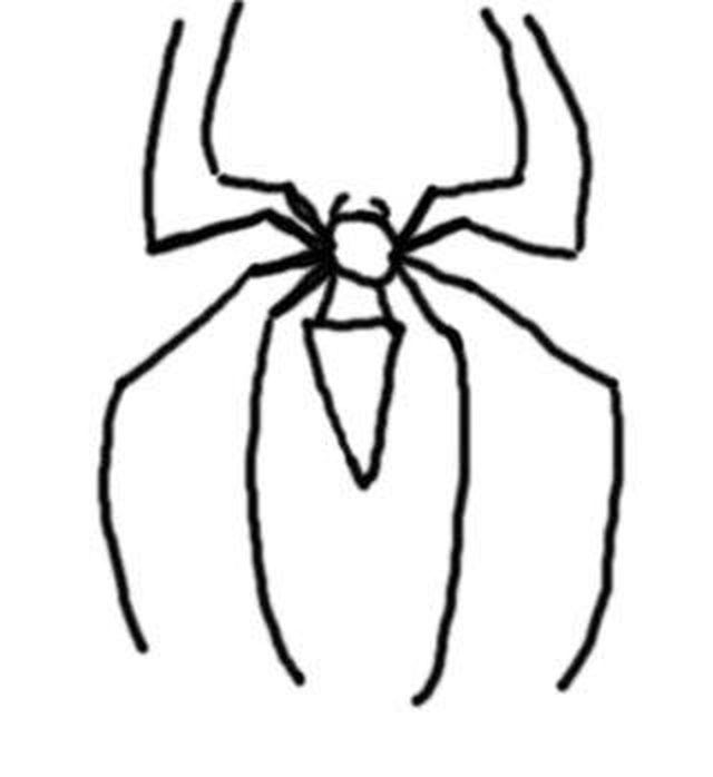 640x698 How To Draw A Spiderman Logo