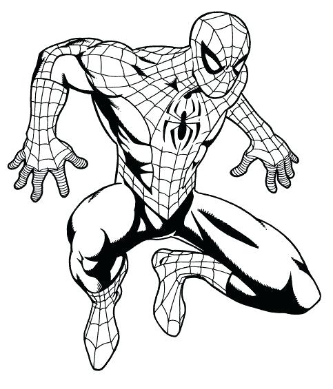 Spiderman Line Drawing | Free download on ClipArtMag