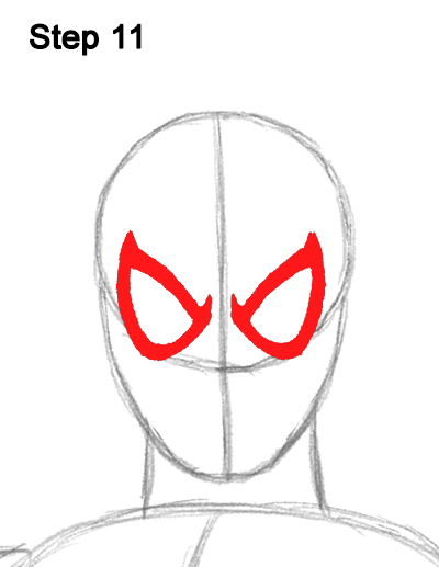 400x517 How To Draw Spider Man