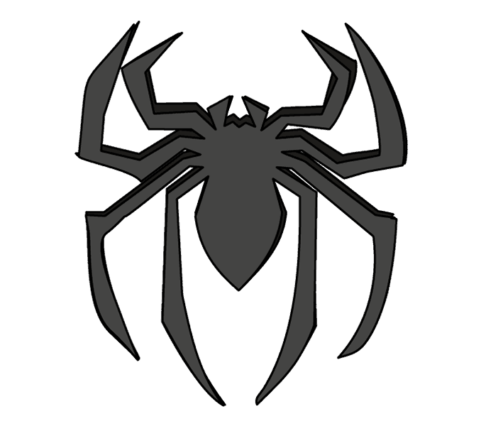 678x600 How To Draw How To Draw Spiderman's Logo In A Few Easy Steps