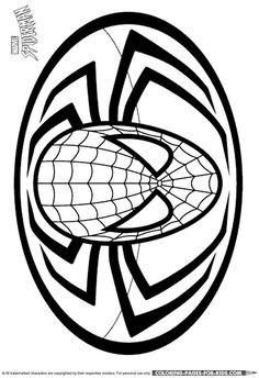 236x344 Spiderman Symbol Coloring Pages Luxury Superhero Drawings