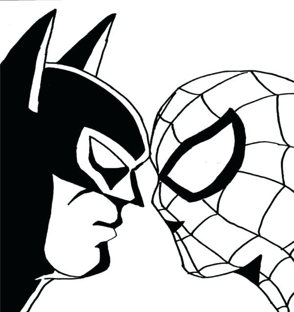 600x638 Appealing Spiderman Logo Coloring Pages