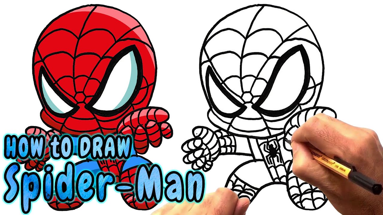 1280x720 How To Draw Chibi Spider Man