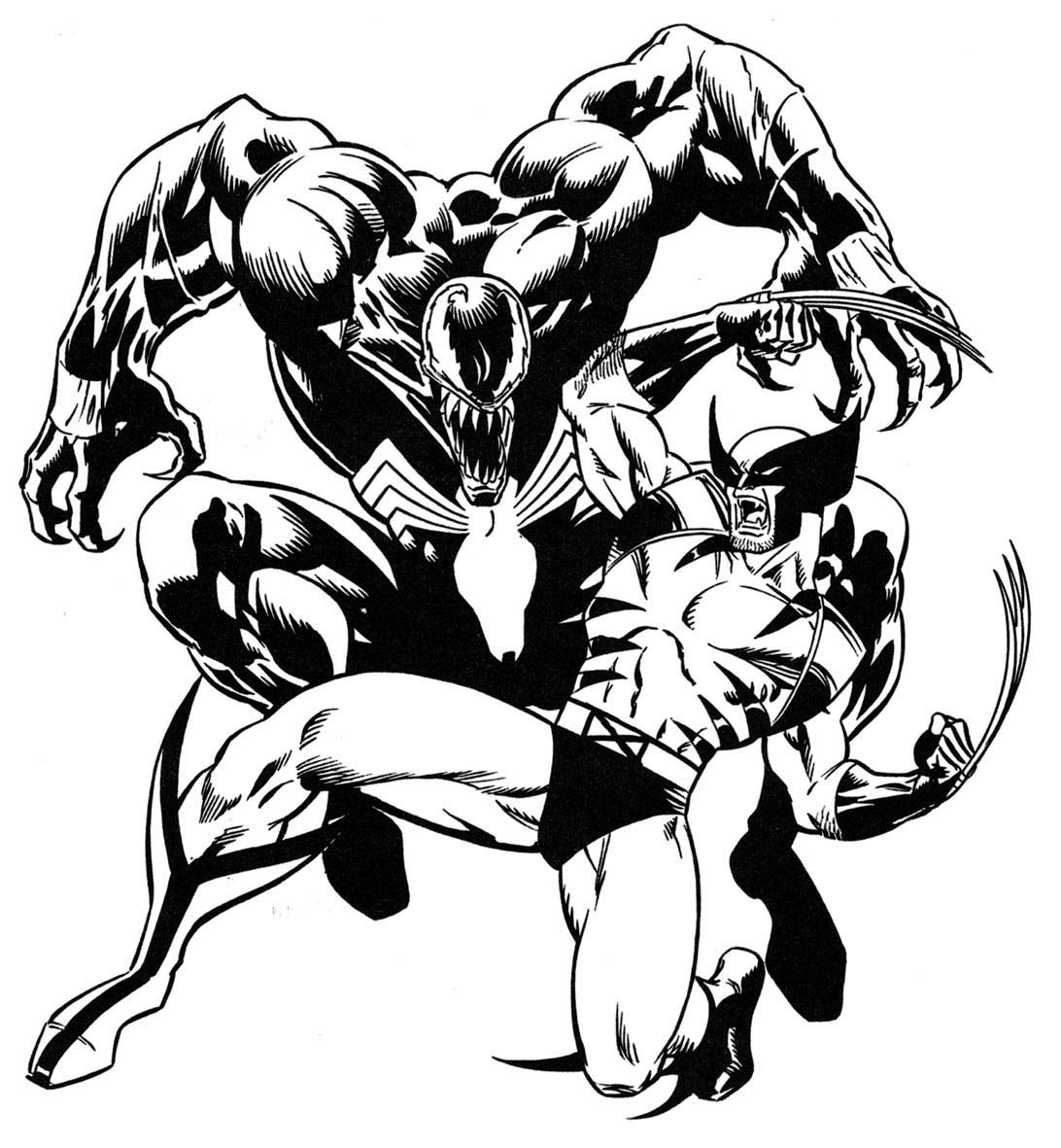 1092x1181 Spiderman Vs Venom Coloring Pages How To Draw And Best