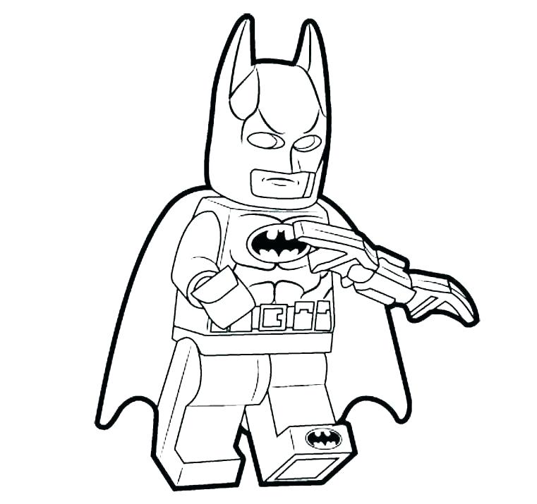 761x715 Printable Batman Coloring Pages