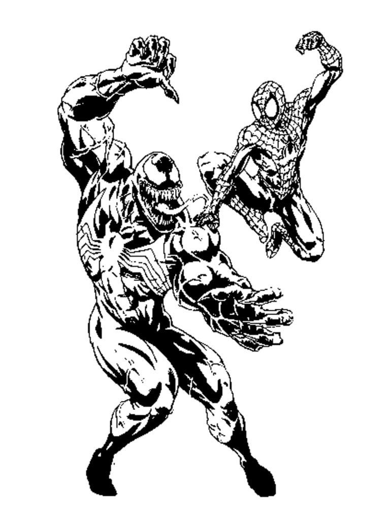 768x1024 Unique Wolverine Vs Venom Coloring Pages