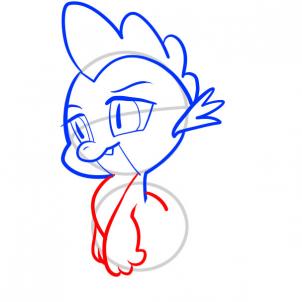 302x302 Draw Spike, My Little Pony, Step
