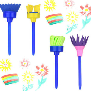 300x300 Rotate Spin Sponge Paint Drawing Kids Diy Graffiti Brushes Art