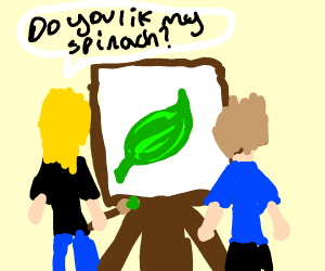 300x250 Spinach Drawing