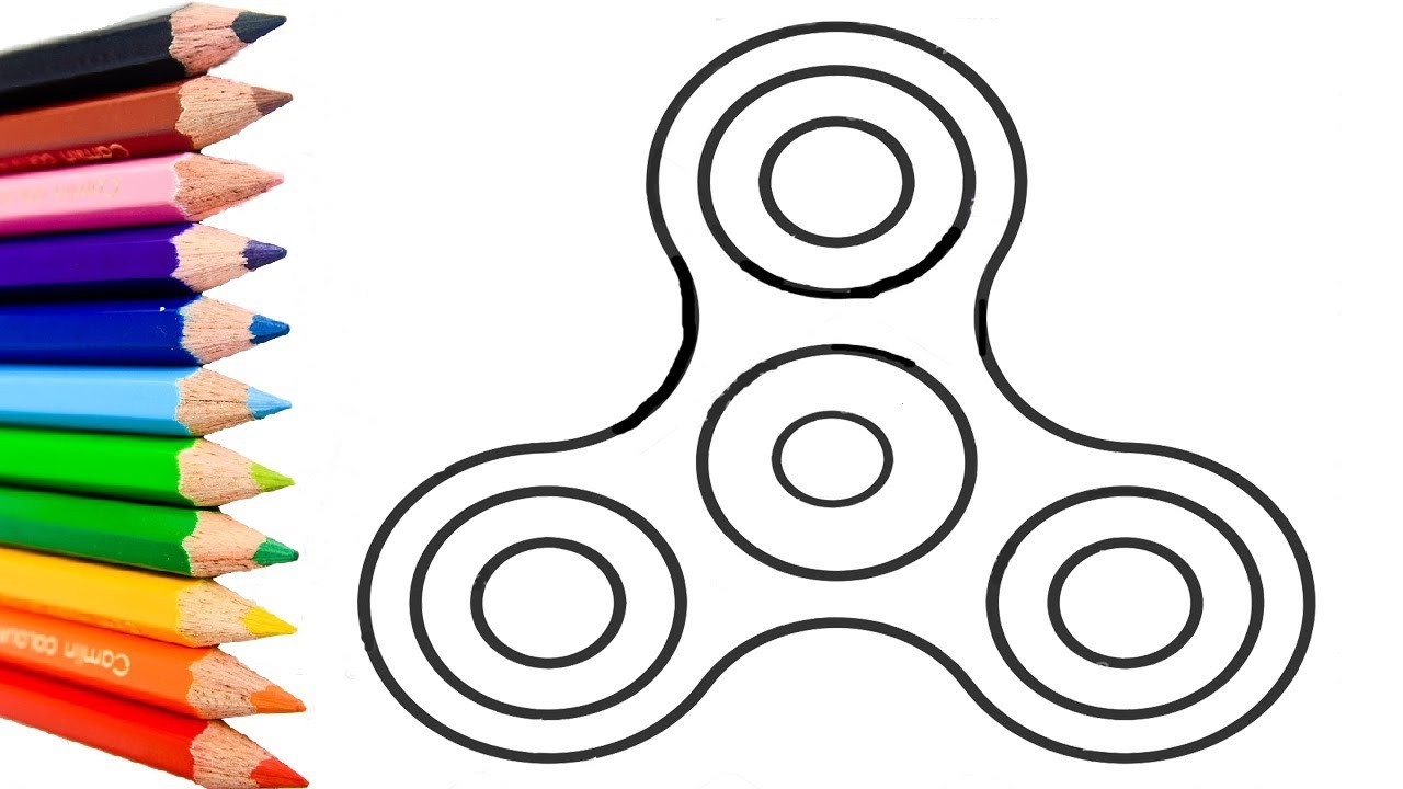 1280x720 Fidget Spinner Coloring