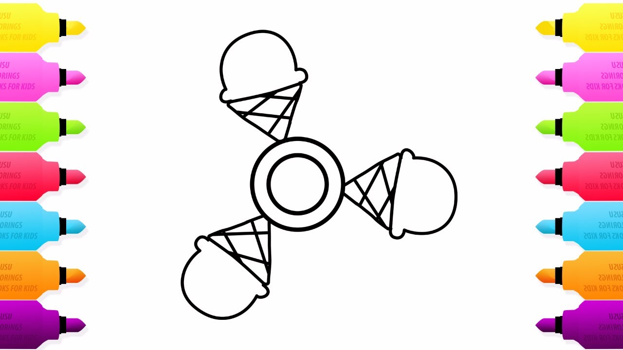 1280x720 Fidget Spinner Coloring Pages
