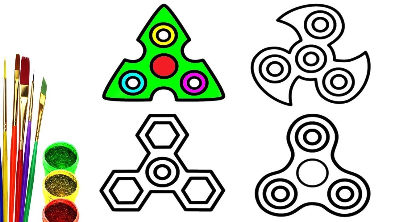 1280x720 how to draw spinner, superman, rubik cube, drawing coloring