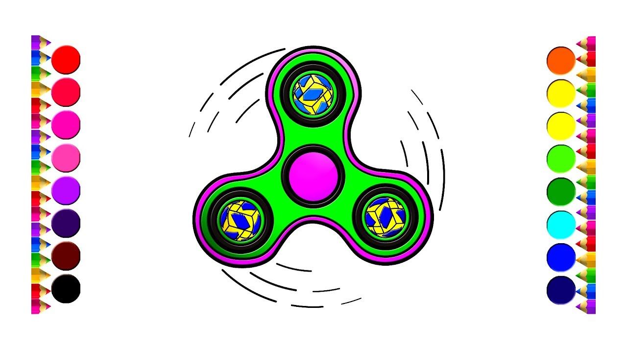 1280x720 Spinner Drawing And Coloring