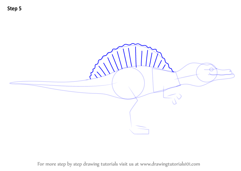 844x598 learn how to draw old spinosaurus from dinosaur train