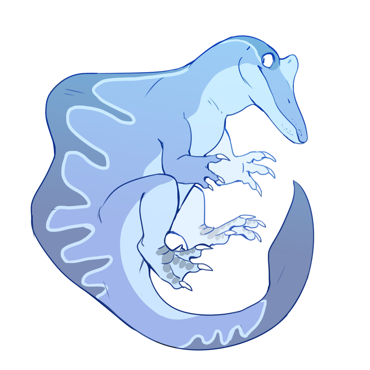 1280x1280 maestro flamingo a dino rainbow, because like, why not