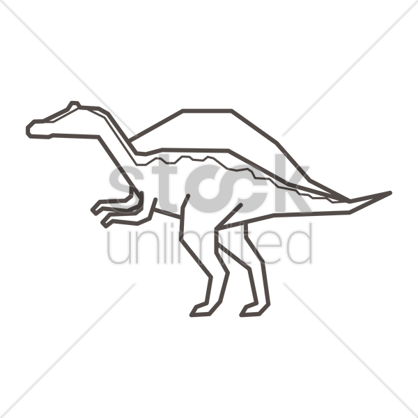 600x600 spinosaurus vector image