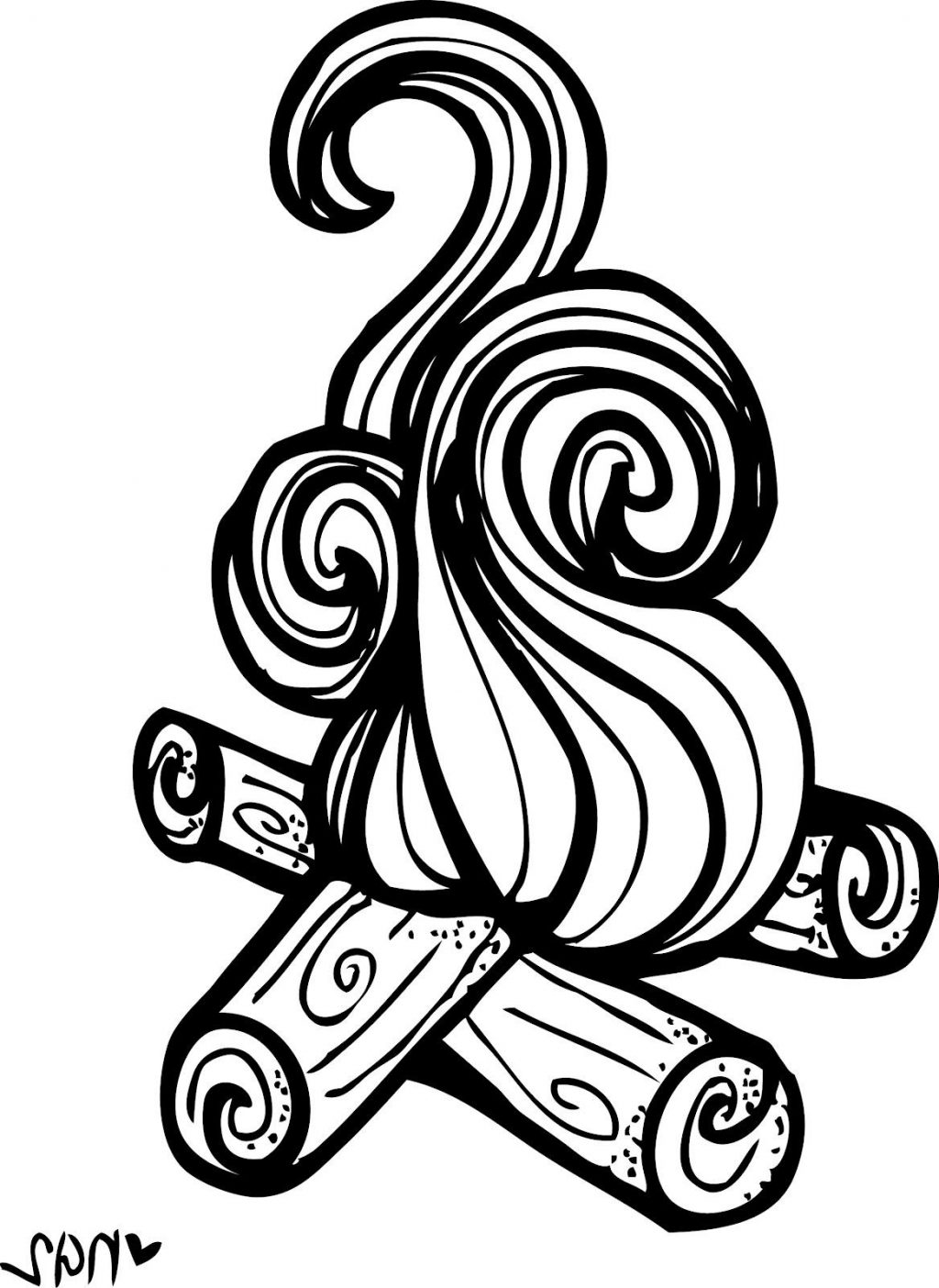 1024x1404 Spiral Drawing Fire For Free Download