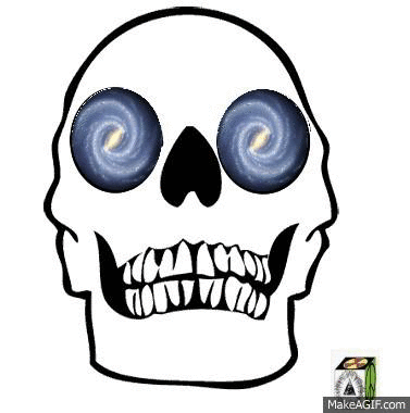 377x380 Animated Galaxy Spiral Skull Hugh Fox Iii