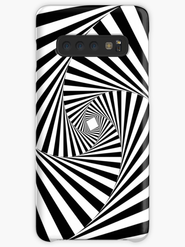 750x1000 Black And White Psychedelic Spiral Tunnel Cases Skins