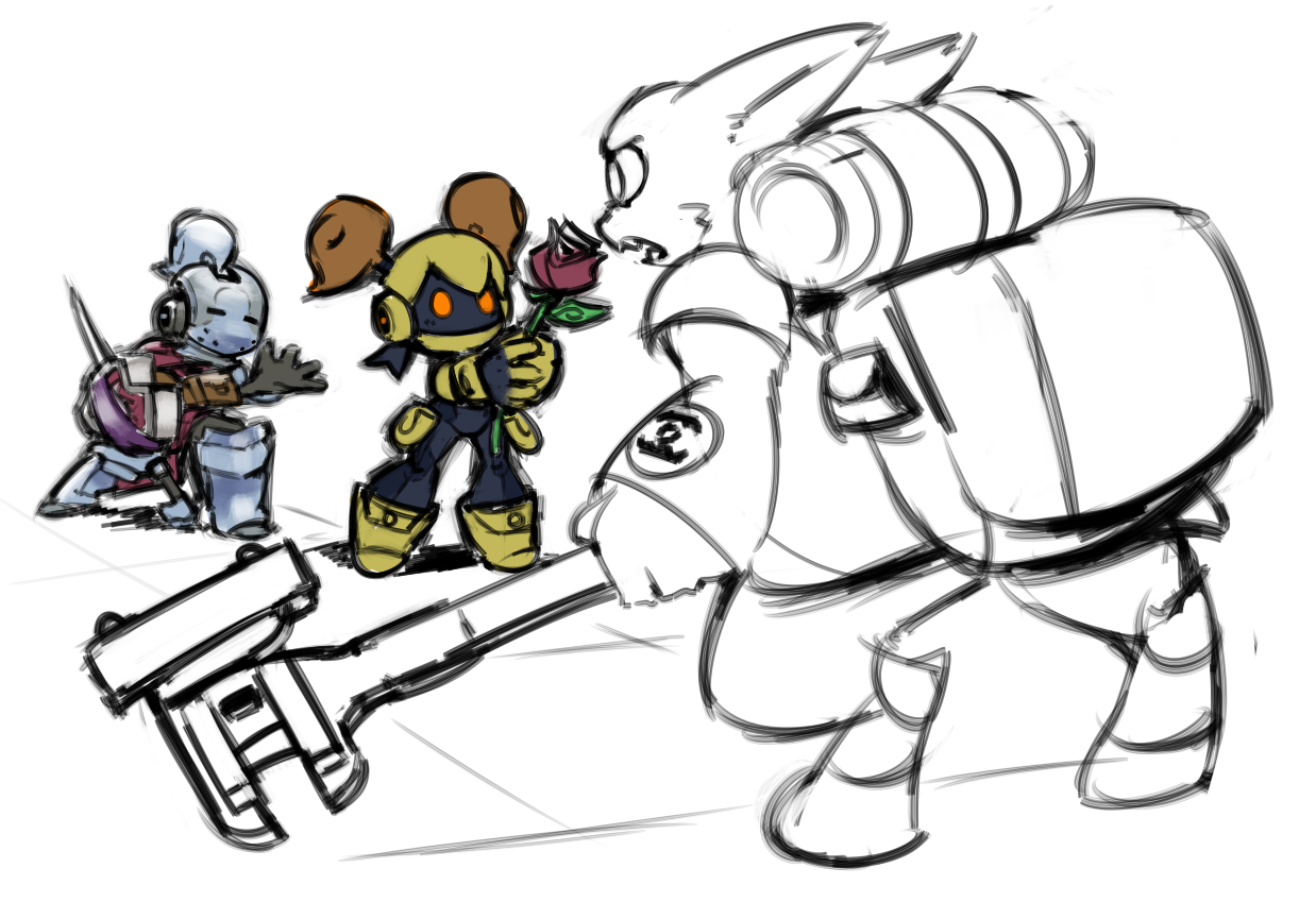 1238x849 unfinished valentine's day spiral knights weasyl