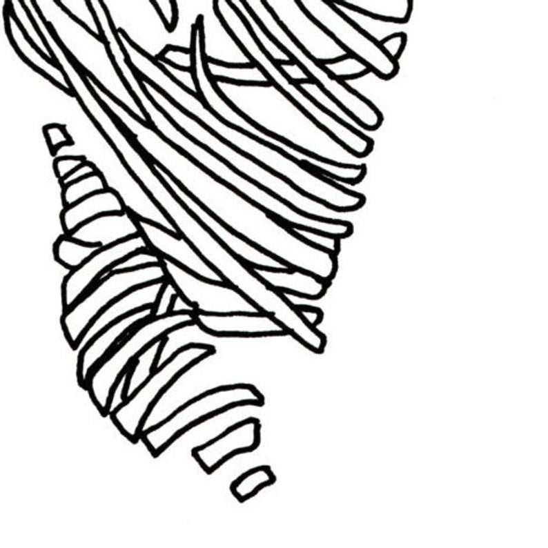 794x794 Black And White Print Spiral Art Ink Drawing Modern Art Etsy