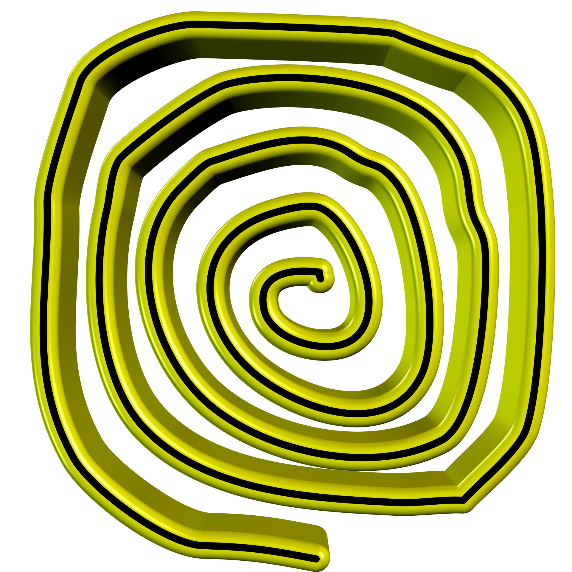 1920x1920 Hand, Drawing, Yellow, Spiral, Deco