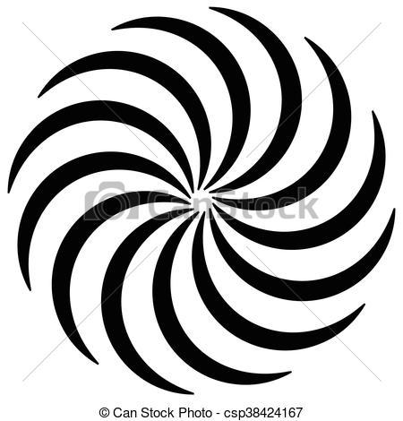 450x470 Spiral Shape On White Curved Lines Rotating From A Centric Point