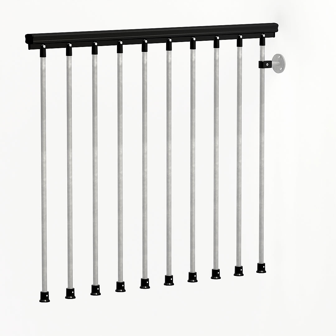 1080x1080 Metal Outdoor Spiral Staircase Exterior Stairs