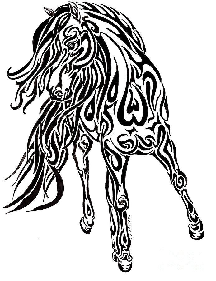 694x900 Tribal Spirit Drawing