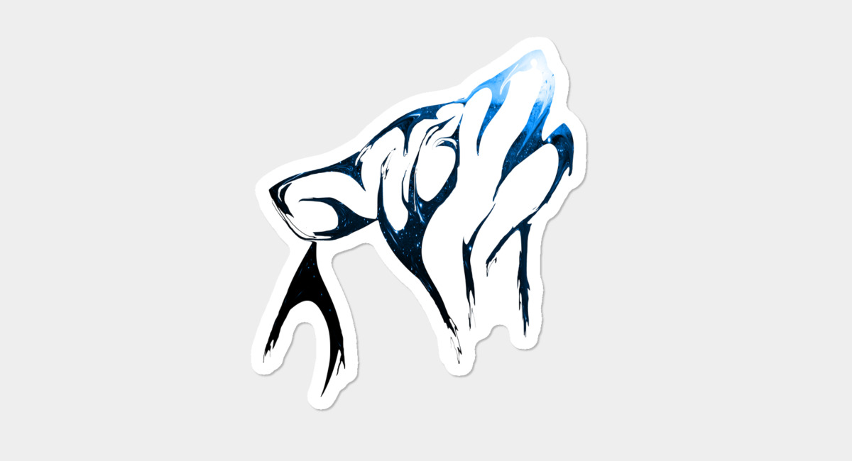 1200x650 Spirit Wolf Sticker