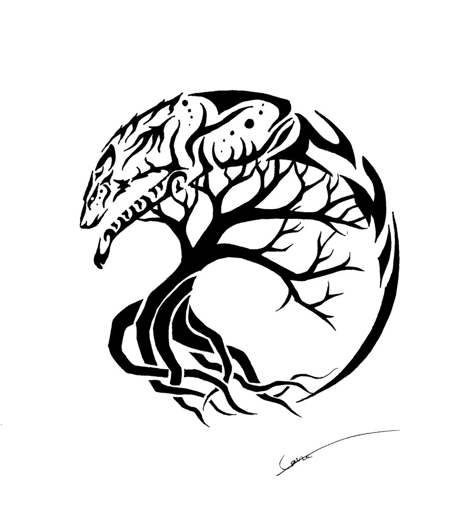 900x1006 Trend Spirit Wolf And Tree Of Life Tattoo Designs Tattoo Ideas